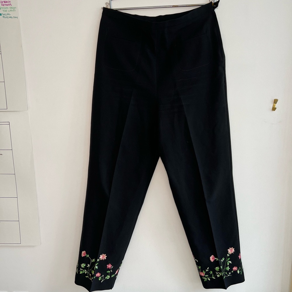 Women's Embroidered Dress Pant